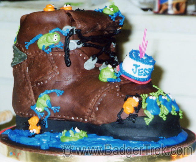 Birthday Boot Cake Done