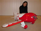 Amy with GeeBee R2 before completion
